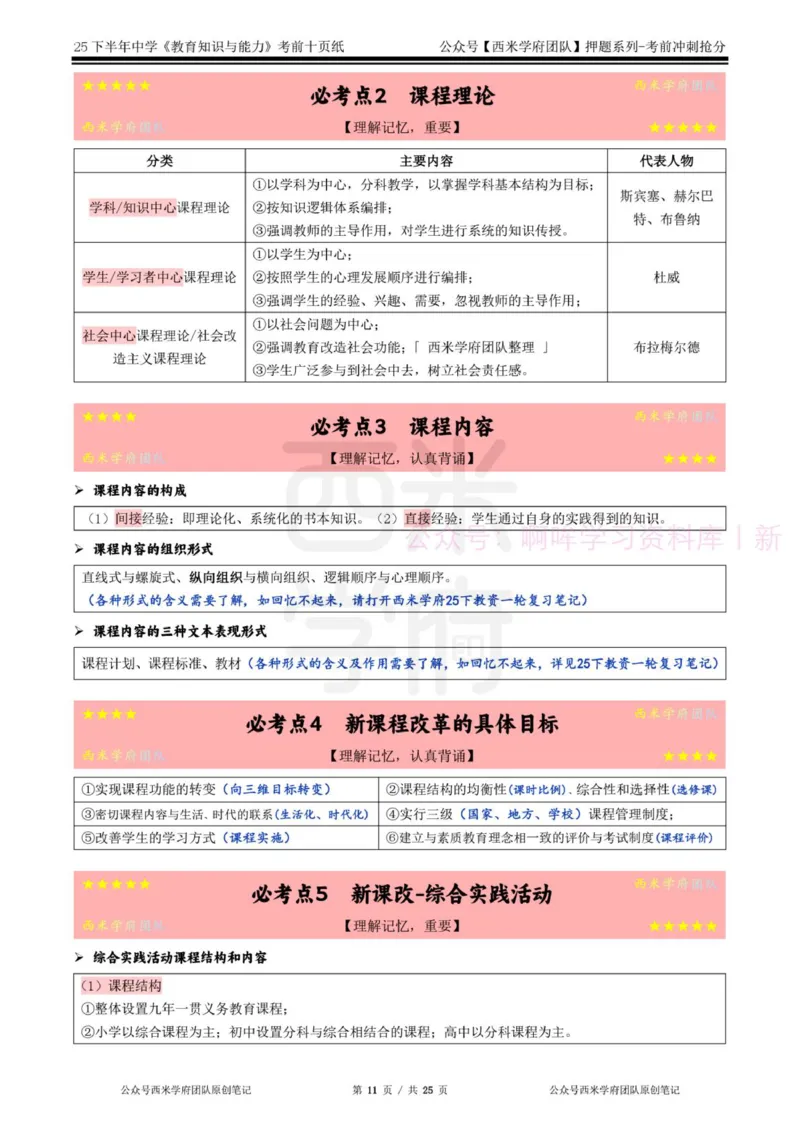 25下中学-教育知识-考前十页纸_4-教培资料-26年最新资料-同步更新_初中高中教资_2025下中学教资笔试_中学冲刺急救包_中学.考前十页纸