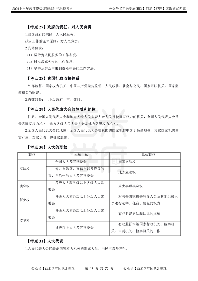 中学政治-高频考点_4-教培资料-26年最新资料-同步更新_初中高中教资_03科三专项（进去保存报考的学科即可）_01科目三FB网课、三色速记手册、知识点导图等推荐_初中