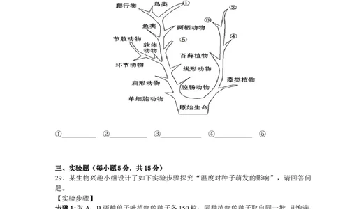2014年长沙市中考生物试题和答案_中考真题_8.生物中考真题2015-2024年_地区卷_湖南省_湖南长沙生物08-22