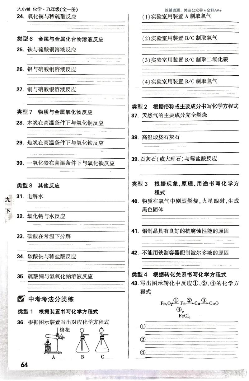 2026《万唯大小卷&bull;化学》9全周测小卷_2026万唯系列预习复习_2026版初中《万唯大小卷》9年级全册（全科多版本）_2026《万唯大小卷&bull;化学》9全