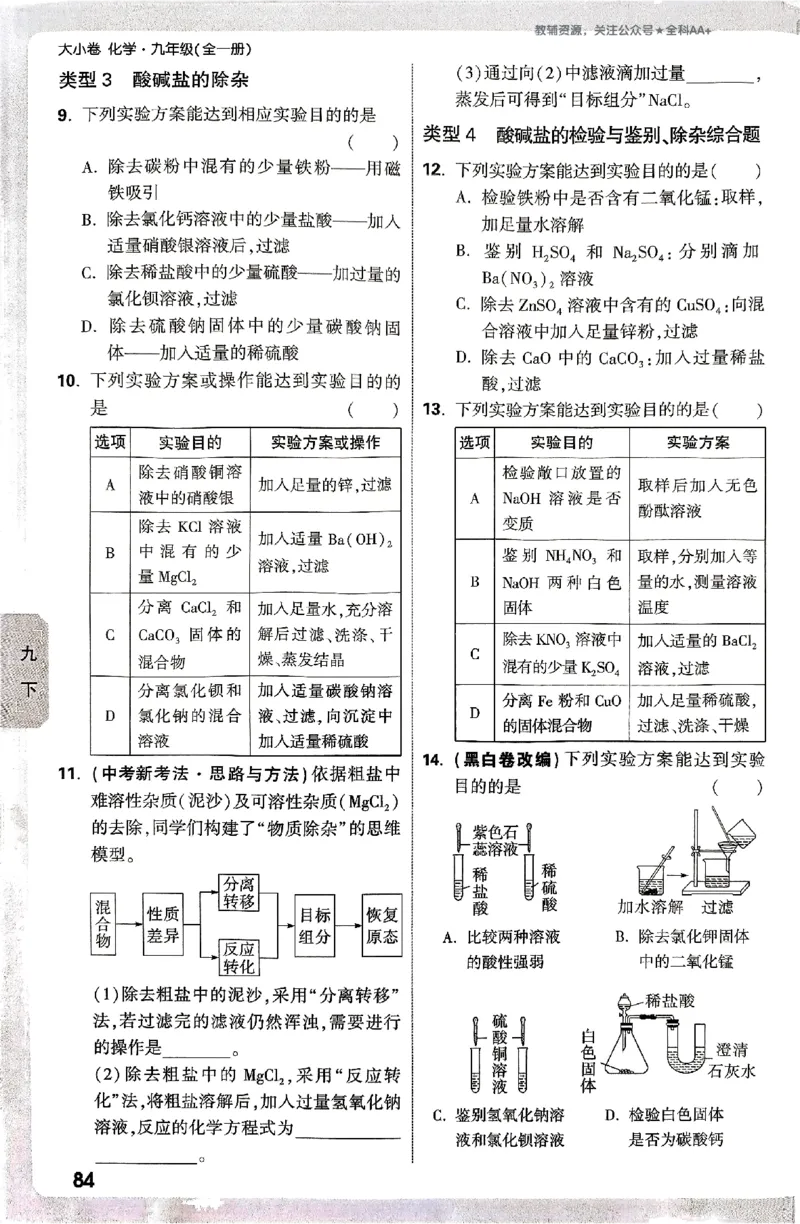 2026《万唯大小卷&bull;化学》9全周测小卷_2026万唯系列预习复习_2026版初中《万唯大小卷》9年级全册（全科多版本）_2026《万唯大小卷&bull;化学》9全