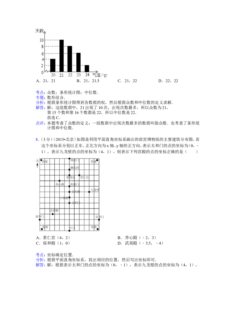 2015年北京市中考数学试题与答案_中考真题_2.数学中考真题2015-2024年_地区卷_北京中考数学05-23