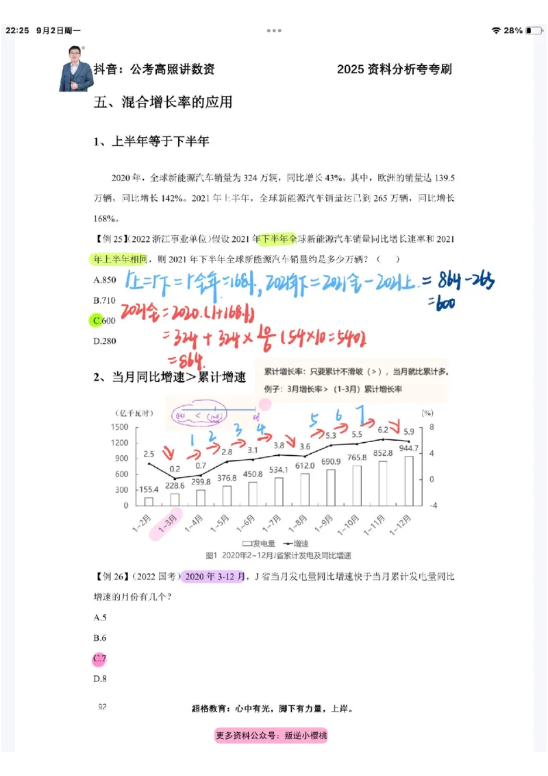 2025高照夸夸刷第四节笔记_2026考公资料_（06）高照_高照资料笔记合集_高照丨25资料分析夸夸刷听课笔记