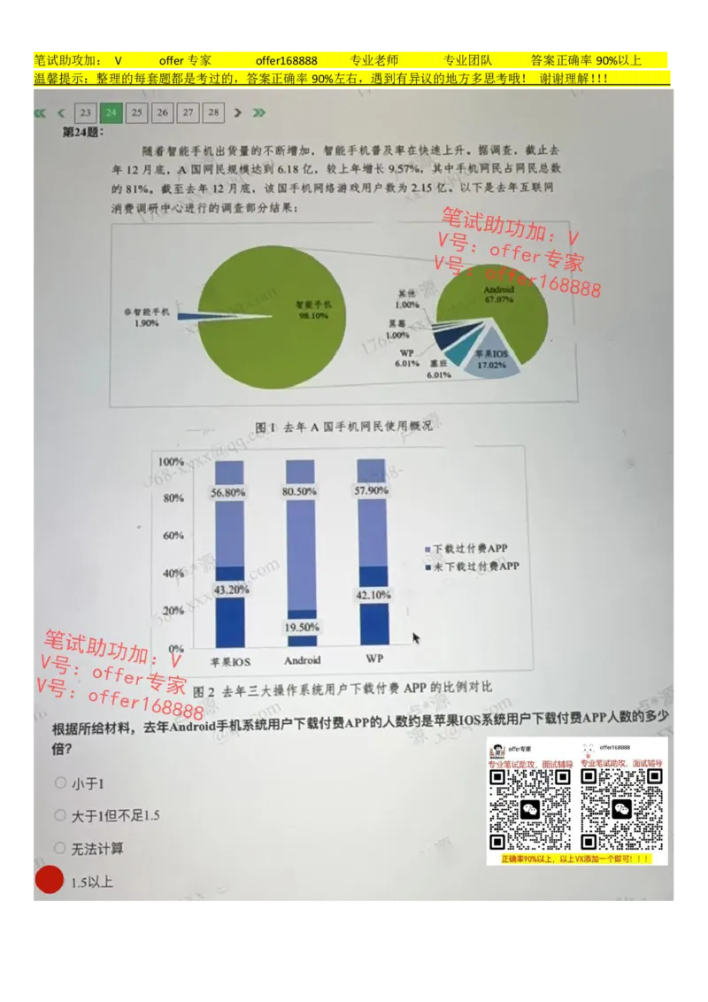 24届腾讯综合素质测评项目三第7套（2023.7.21）_02、智鼎汇总_02、智鼎汇总_重点：腾讯2023最新题库（智鼎题库）