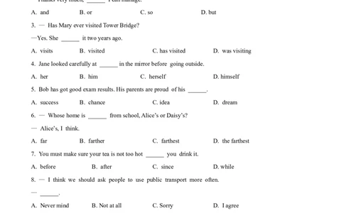 2015年中考真题精品解析英语（辽宁沈阳卷）精编word版（原卷版）_中考真题_3.英语中考真题2015-2024年_2015年全国中考YINGYU144份_2015年中考真题精品解析英语（辽宁沈阳卷）精编word版