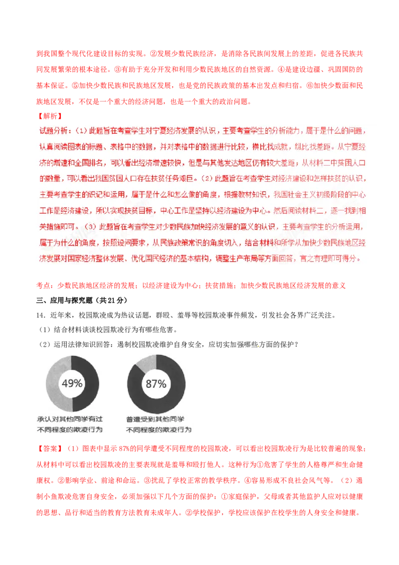 2016年中考真题精品解析政治（宁夏卷）精编word版（解析版）_中考真题_7.政治中考真题2015-2024年_2016年全国中考政治91份_2016年中考真题精品解析政治（宁夏卷）精编word版