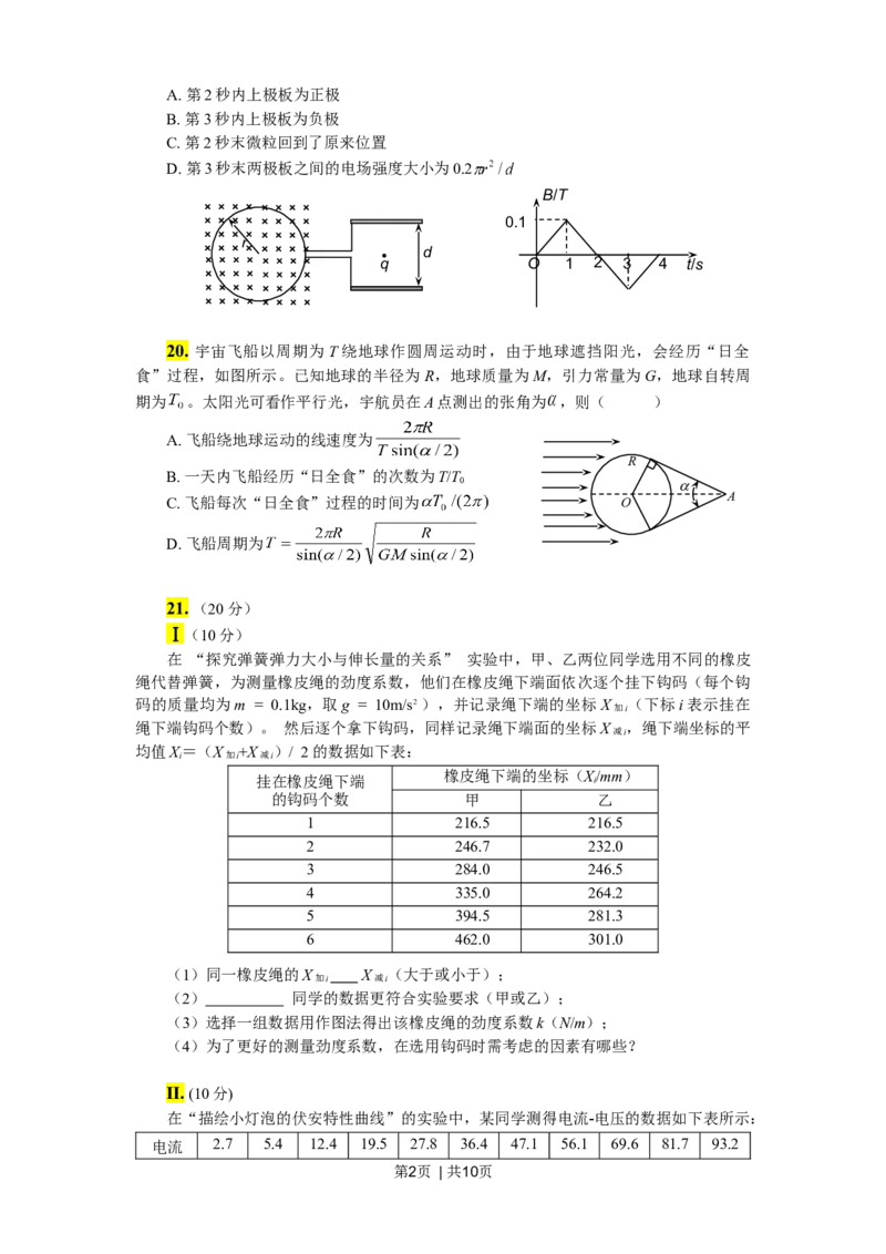 2011年高考物理真题（浙江）（解析卷）_1.高考2025全国各省真题+答案_01.2008-2024全国高考真题（按省份分类）_22.浙江_2008-2024&middot;（浙江）物理高考真题