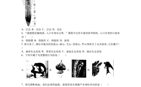 2016烟台市中考生物试题及答案(word版)_中考真题_8.生物中考真题2015-2024年_地区卷_山东省_烟台中考生物08-22