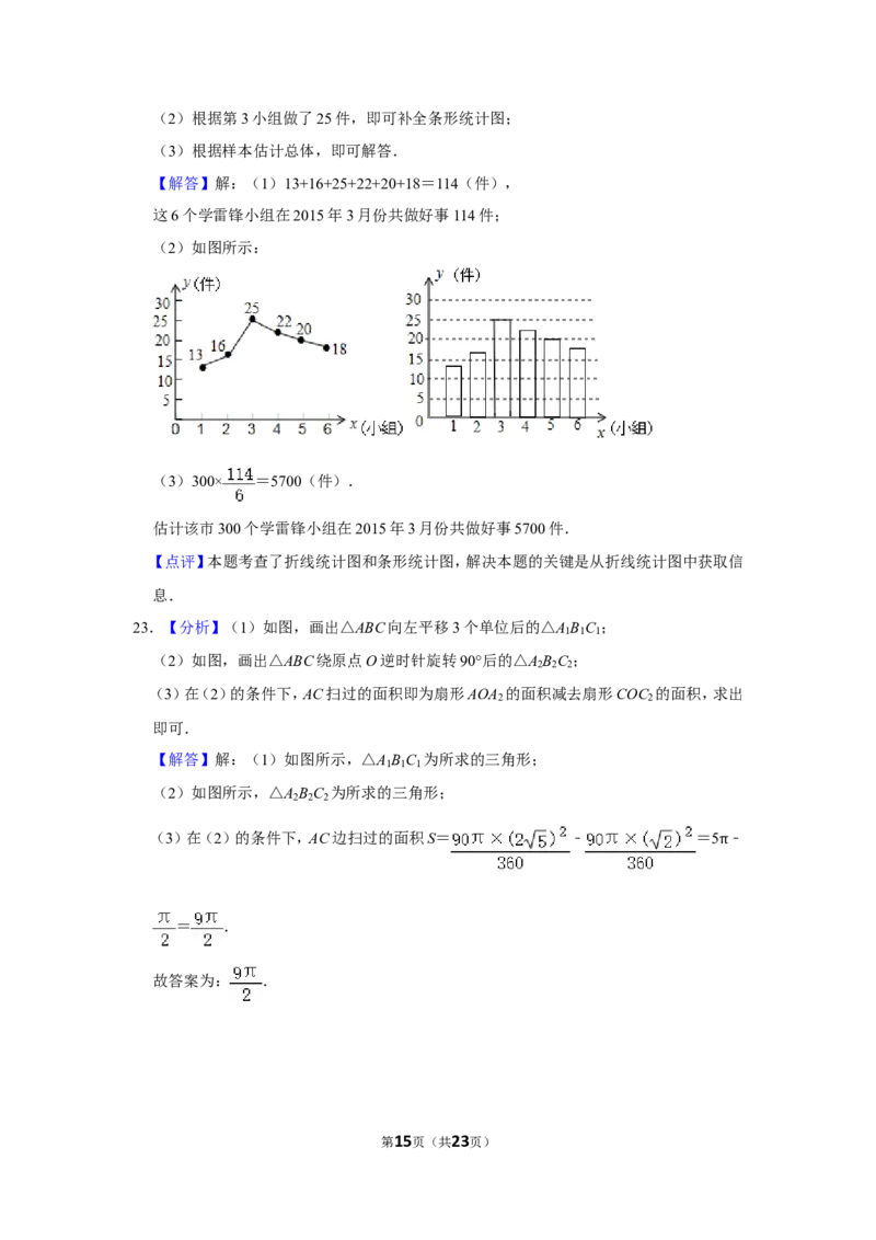 2015年广西桂林市中考数学试卷_中考真题_2.数学中考真题2015-2024年_地区卷_广西省_广西桂林数学11-22
