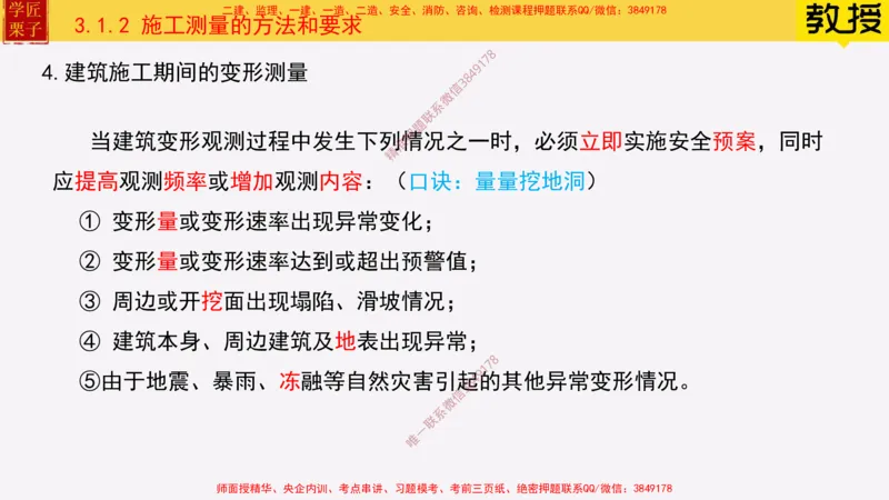 17&mdash;施工测量_2026年一级建造师_2026年一建建筑_2025年一建建筑SVIP_02-基础精讲✿高端面授✿深度强化_08-建筑《超级精讲班》栗子XJ_25精讲讲义