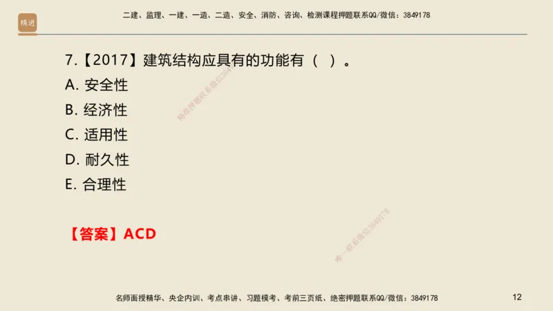 01.2025邱树建-选择速成-建筑实务1（带练）_2026年一级建造师_2026年一建建筑_2025年一建建筑SVIP_03-习题精析✿实战特训✿模考通关_05-建筑《选择速成带练》邱树建HX_讲义