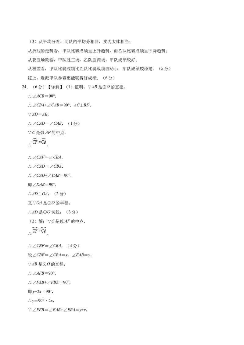 数学（甘肃卷）（参考答案及评分标准）_2数学总复习_赠送：2024中考模拟题数学_三模（42套）_数学（甘肃卷）