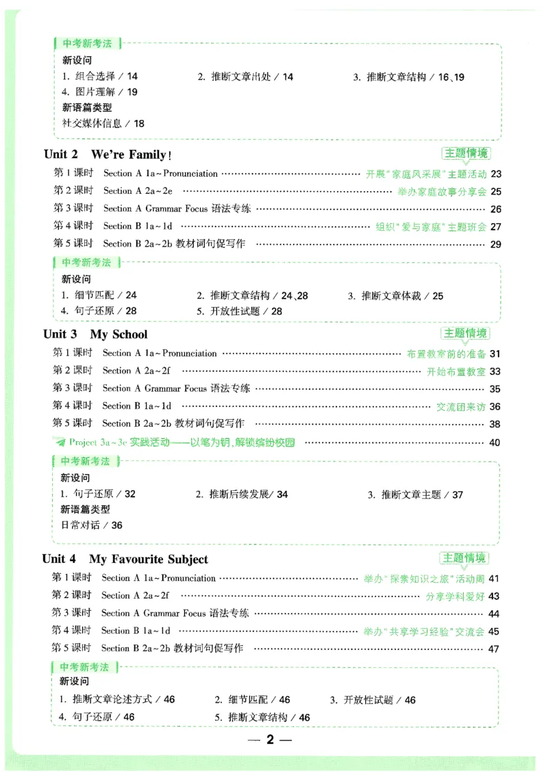 01.情景题与中考新考法-七英上册26版_2026万唯系列预习复习_2026版初中《万唯情景题》与中考新考法7年级上册（英语）