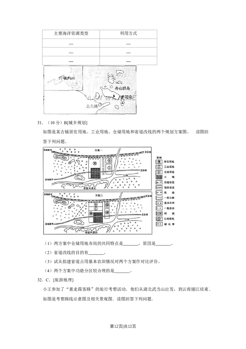 2009年高考地理试卷（江苏）（空白卷）_1.高考2025全国各省真题+答案_01.2008-2024全国高考真题（按省份分类）_10.江苏_2008-2024&middot;（江苏）地理高考真题