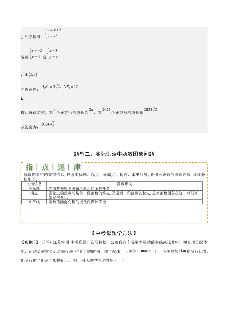 难点04坐标系与函数中的规律、图象、动点、面积问题（4大热考题型）解析版_2数学总复习_2025中考复习资料_2025年中考数学一轮知识梳理