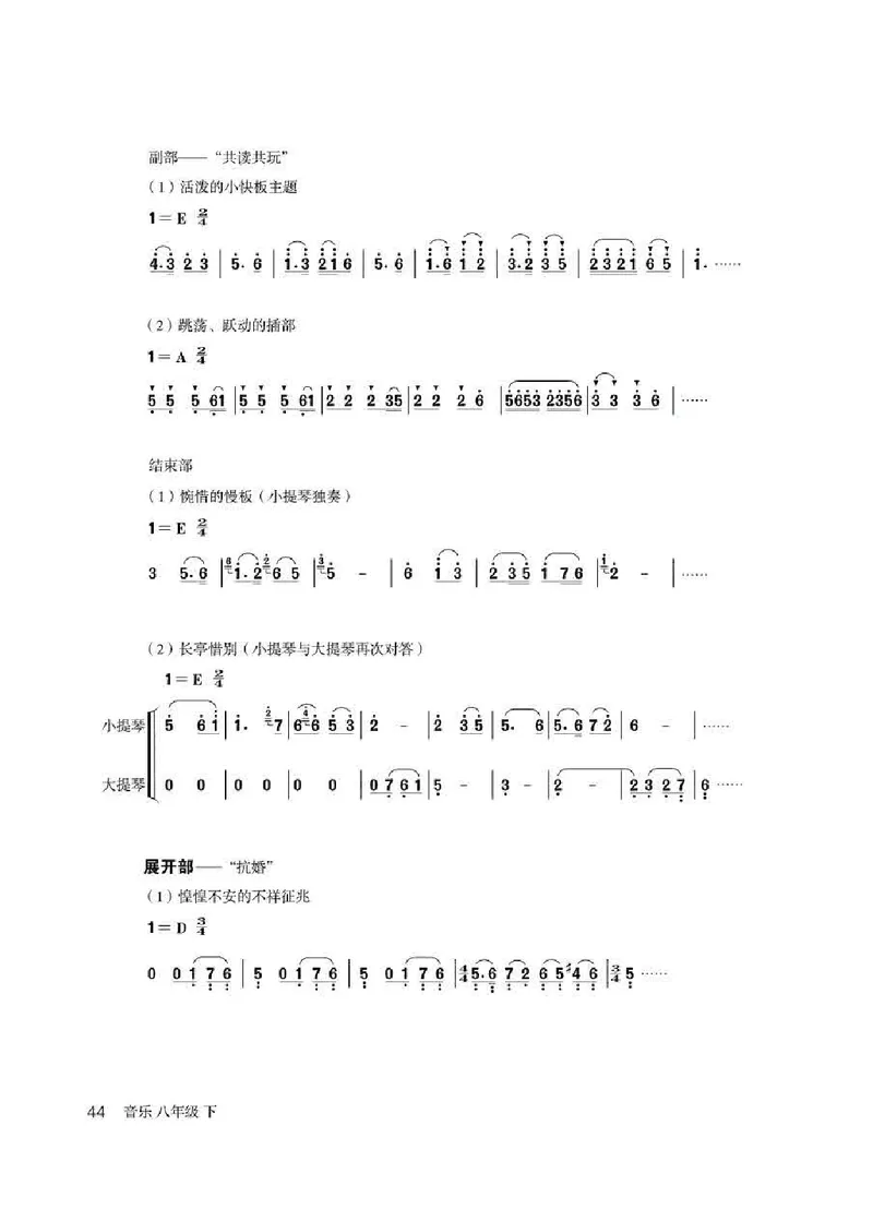 人教版8年级音乐下册高清教材简谱_4-教培资料-26年最新资料-同步更新_初中高中教资_03科三专项（进去保存报考的学科即可）_02科三专项（笔记真题思维导图教学设计版本二）