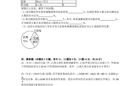 2015年辽宁省大连市中考数学试题及解析_中考真题_2.数学中考真题2015-2024年_地区卷_辽宁省_辽宁数学_辽宁数学_大连数学11-22