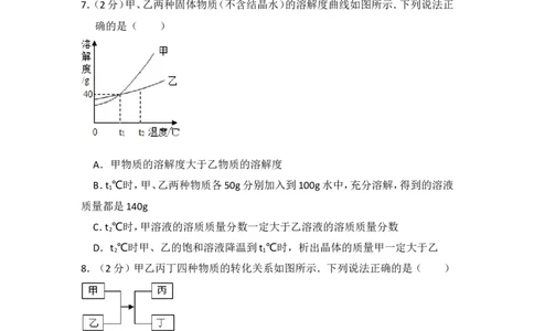 2015年湖北省黄冈市中考化学试卷（含解析版）_中考真题_5.化学中考真题2015-2024年_地区卷_湖北省_湖北黄冈化学12-21