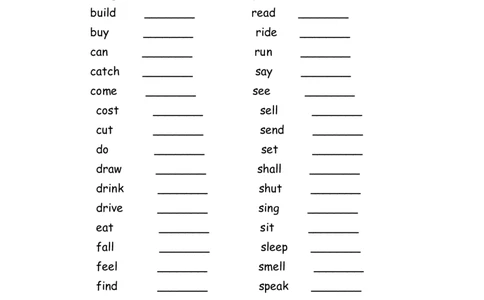 No.23过去式不规则变化填空_初中英语语法_最全初中英语语法习题_No.23过去式不规则变化填空