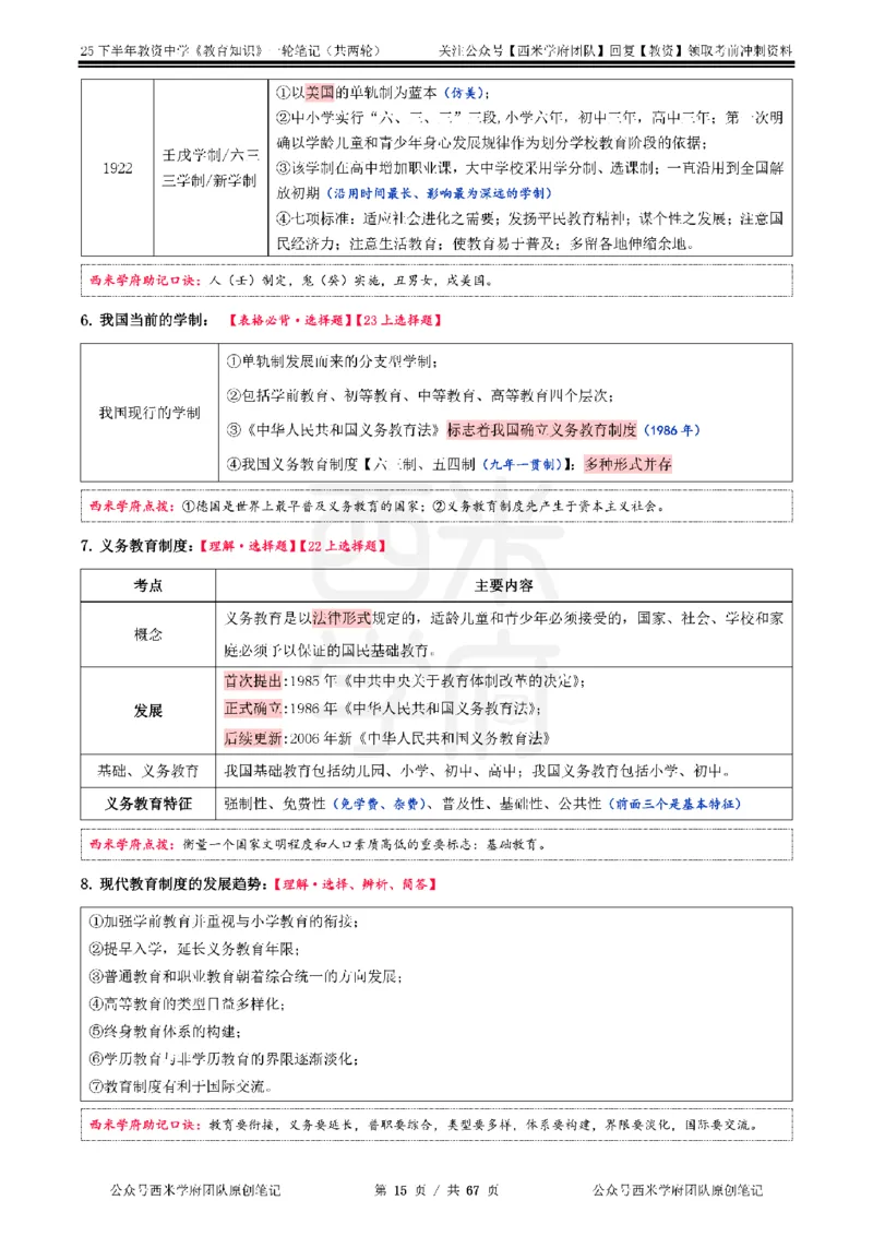25下中学-教育知识与能力一轮笔记_4-教培资料-26年最新资料-同步更新_科一科二电子资料合集中小幼（笔记真题知识点汇总等）文件多，按需保存_各机构笔记合集（中小幼）推荐