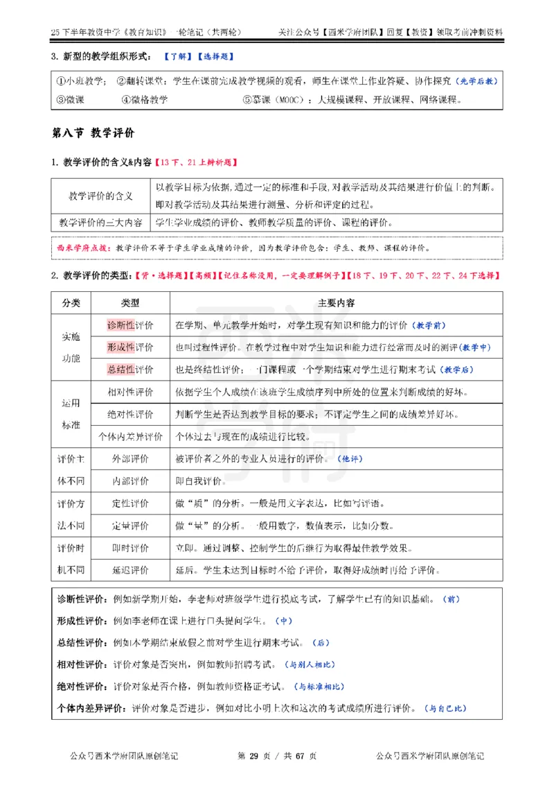 25下中学-教育知识与能力一轮笔记_4-教培资料-26年最新资料-同步更新_科一科二电子资料合集中小幼（笔记真题知识点汇总等）文件多，按需保存_各机构笔记合集（中小幼）推荐