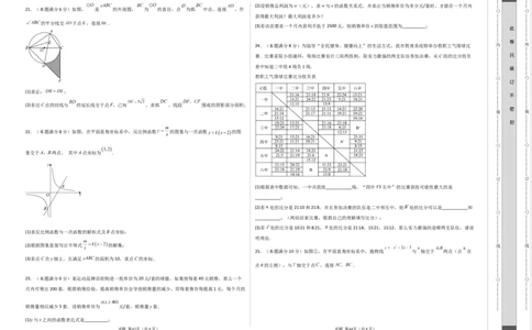数学（考试版A3）_2数学总复习_赠送：2024中考模拟题数学_押题预测_2024年中考押题预测卷（山东青岛卷）-数学（含考试版、全解全析、参考答案、答题卡）