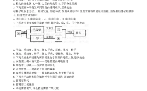 2016年威海市中考生物试题及答案_中考真题_8.生物中考真题2015-2024年_地区卷_山东省_山东威海生物12-20