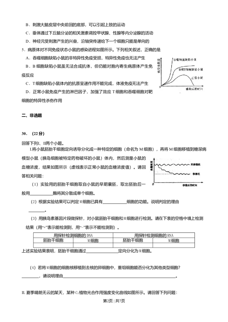 2009年高考生物试卷（四川）（解析卷）_1.高考2025全国各省真题+答案_01.2008-2024全国高考真题（按省份分类）_18.四川_2008-2024&middot;（四川）生物高考真题