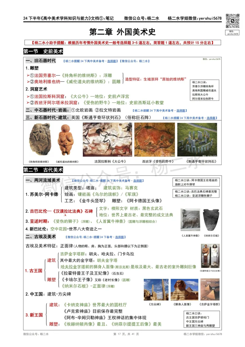 ①《高中美术》重点笔记❗️_4-教培资料-26年最新资料-同步更新_初中高中教资_03科三专项（进去保存报考的学科即可）_01科目三FB网课、三色速记手册、知识点导图等推荐