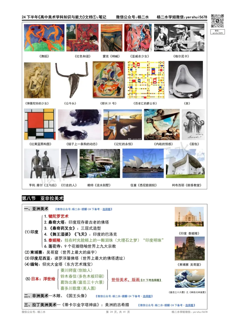 ①《高中美术》重点笔记❗️_4-教培资料-26年最新资料-同步更新_初中高中教资_03科三专项（进去保存报考的学科即可）_01科目三FB网课、三色速记手册、知识点导图等推荐