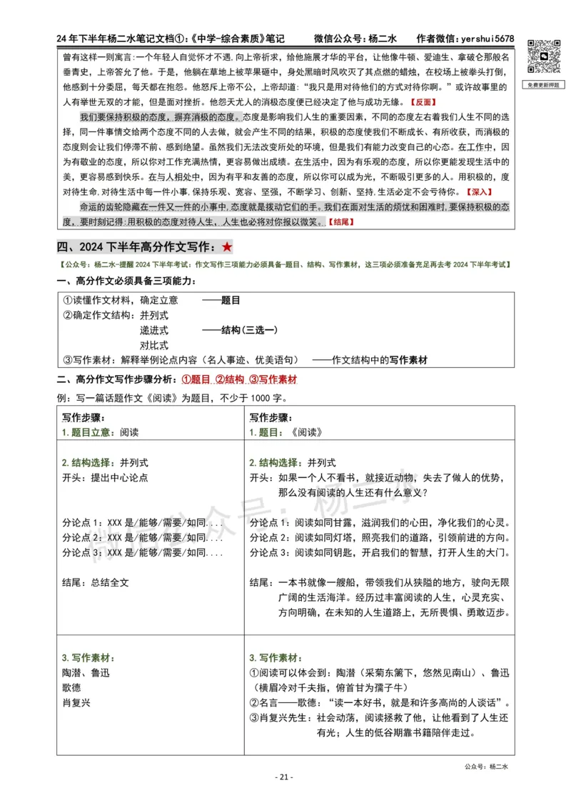 ①《中学综合素质》笔记❗️_4-教培资料-26年最新资料-同步更新_初中高中教资_2025下中学教资笔试_04科一科二重点笔记_杨二水_中学科一综合素质-笔记（25下通用）