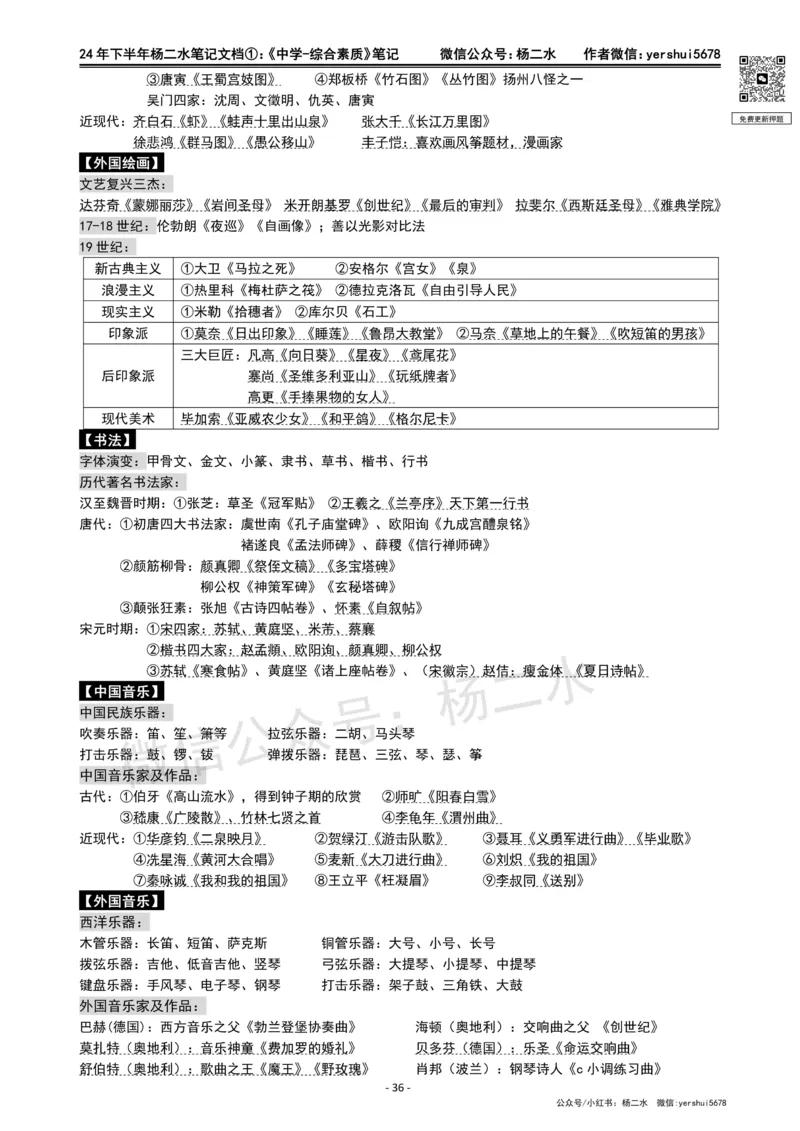 ①《中学综合素质》笔记❗️_4-教培资料-26年最新资料-同步更新_初中高中教资_2025下中学教资笔试_04科一科二重点笔记_杨二水_中学科一综合素质-笔记（25下通用）