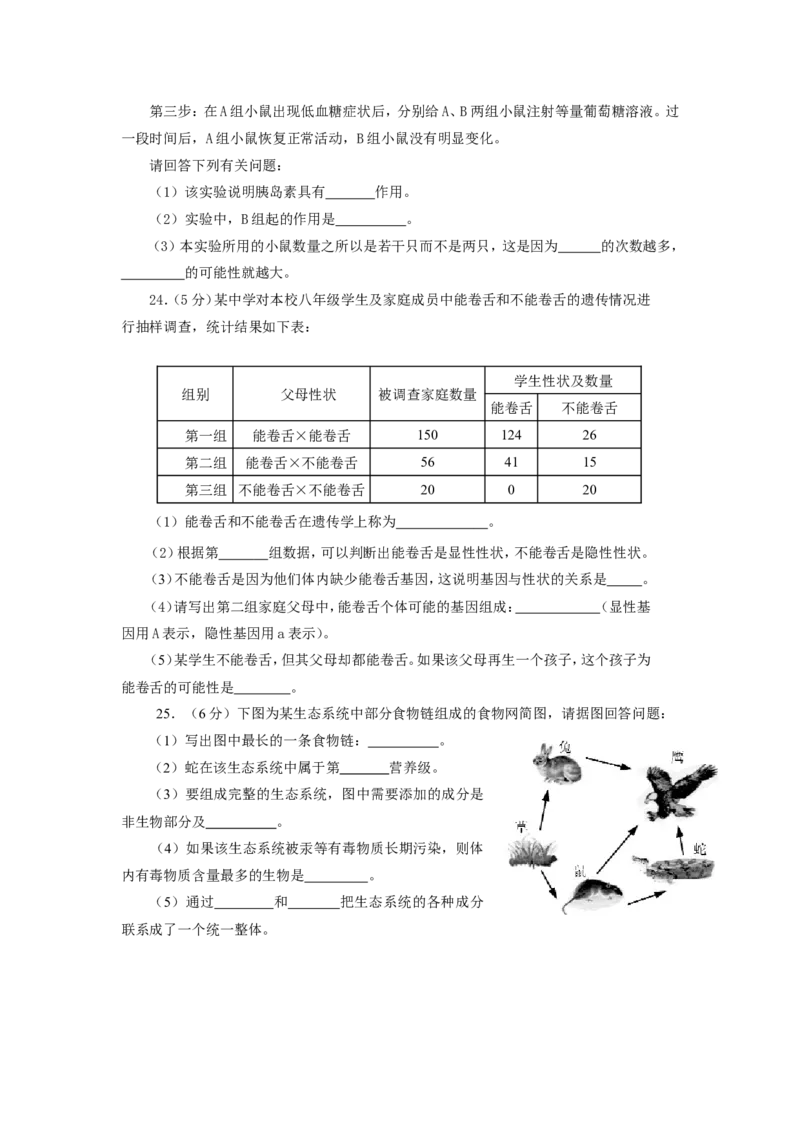2015年菏泽市中考生物试题含答案_中考真题_8.生物中考真题2015-2024年_地区卷_山东省_菏泽生物10-22