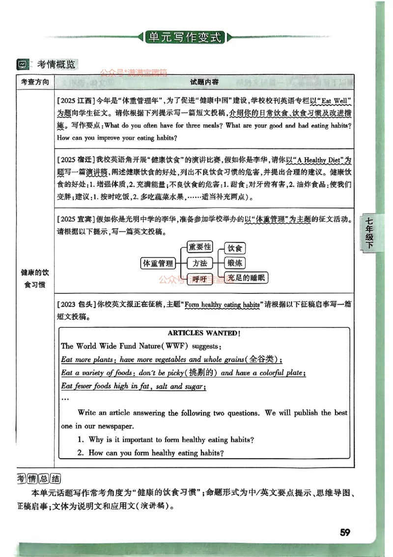 2026万唯名校高分作文英语pdf_2026万唯系列预习复习_2026版初中《万唯》中考名校模考高分作文（语文、英语）_2026版初中《万唯》中考名校高分作文（英语）