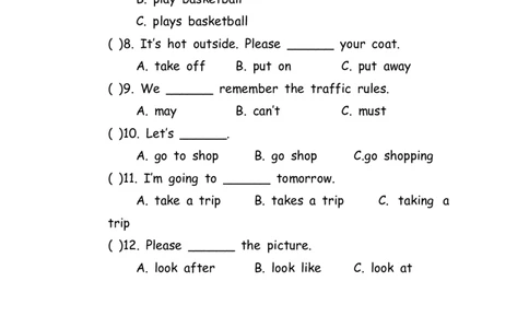 No.125动词专项练习题②_初中英语语法_最全初中英语语法习题_No.125动词专项练习题②