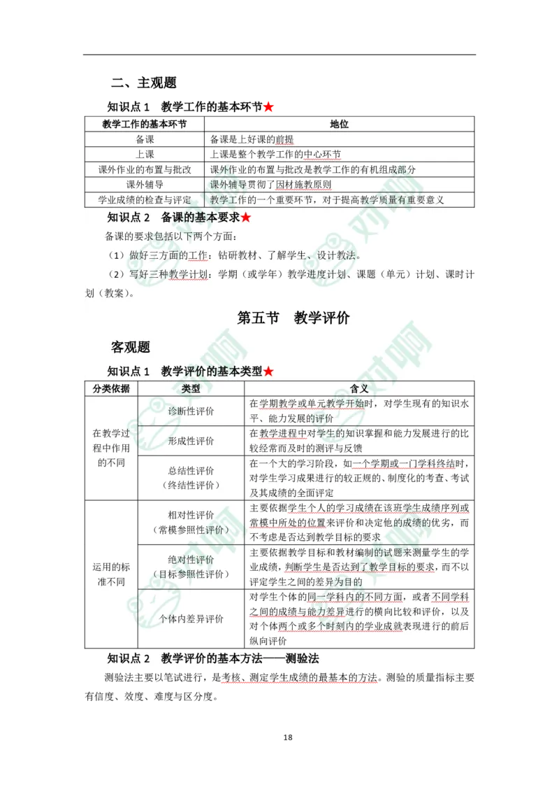 中学教育知识与能力考前必备知识点清单_4-教培资料-26年最新资料-同步更新_科一科二电子资料合集中小幼（笔记真题知识点汇总等）文件多，按需保存_高频考点专项