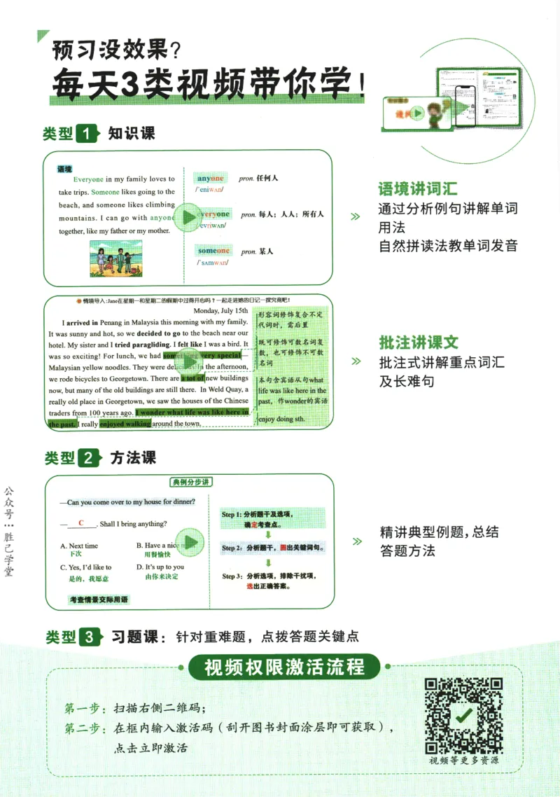 2025版《初二预习视频课》英语_2026万唯系列预习复习_2025版《万唯初中预习视频课》789年级上册多版本_2025版万唯初二预习视频课英语人教版上册