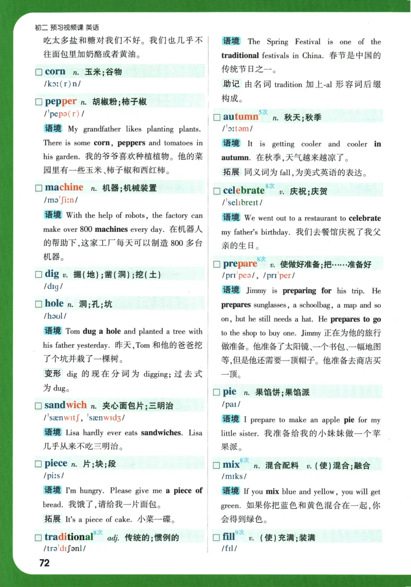 2025版《初二预习视频课》英语_2026万唯系列预习复习_2025版《万唯初中预习视频课》789年级上册多版本_2025版万唯初二预习视频课英语人教版上册