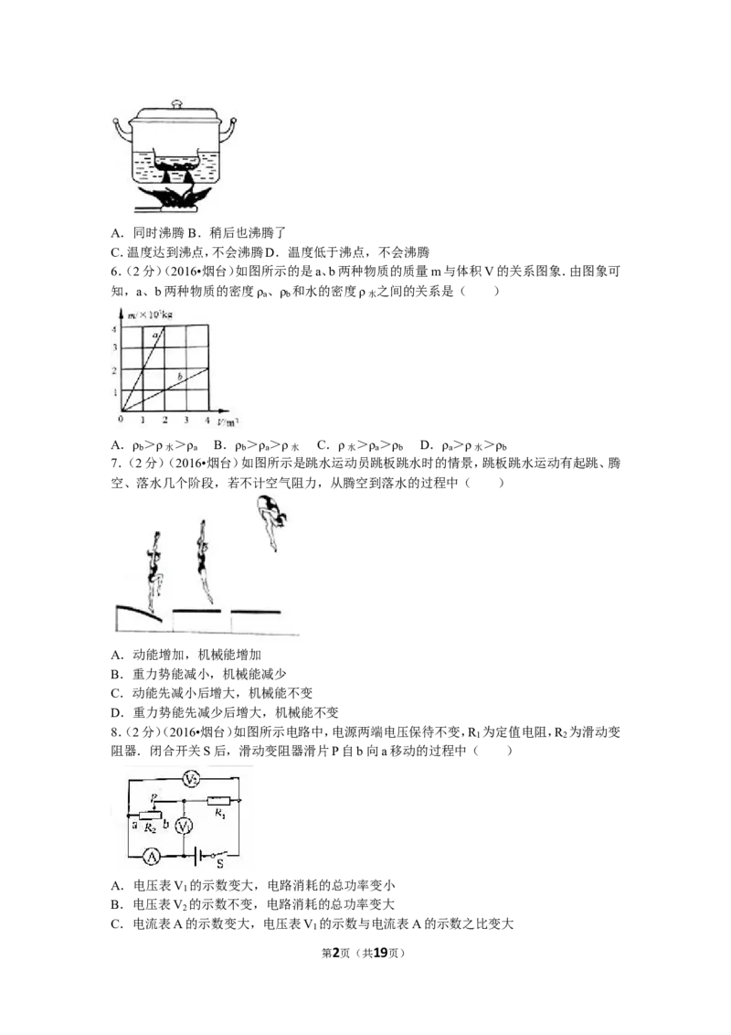 2016年山东省烟台市中考物理试卷及答案_中考真题_4.物理中考真题2015-2024年_地区卷_山东省_烟台中考物理08-21