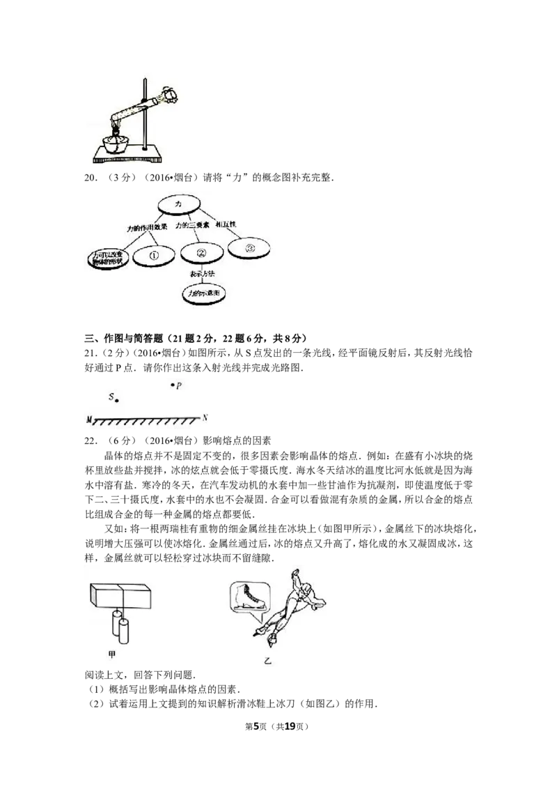 2016年山东省烟台市中考物理试卷及答案_中考真题_4.物理中考真题2015-2024年_地区卷_山东省_烟台中考物理08-21