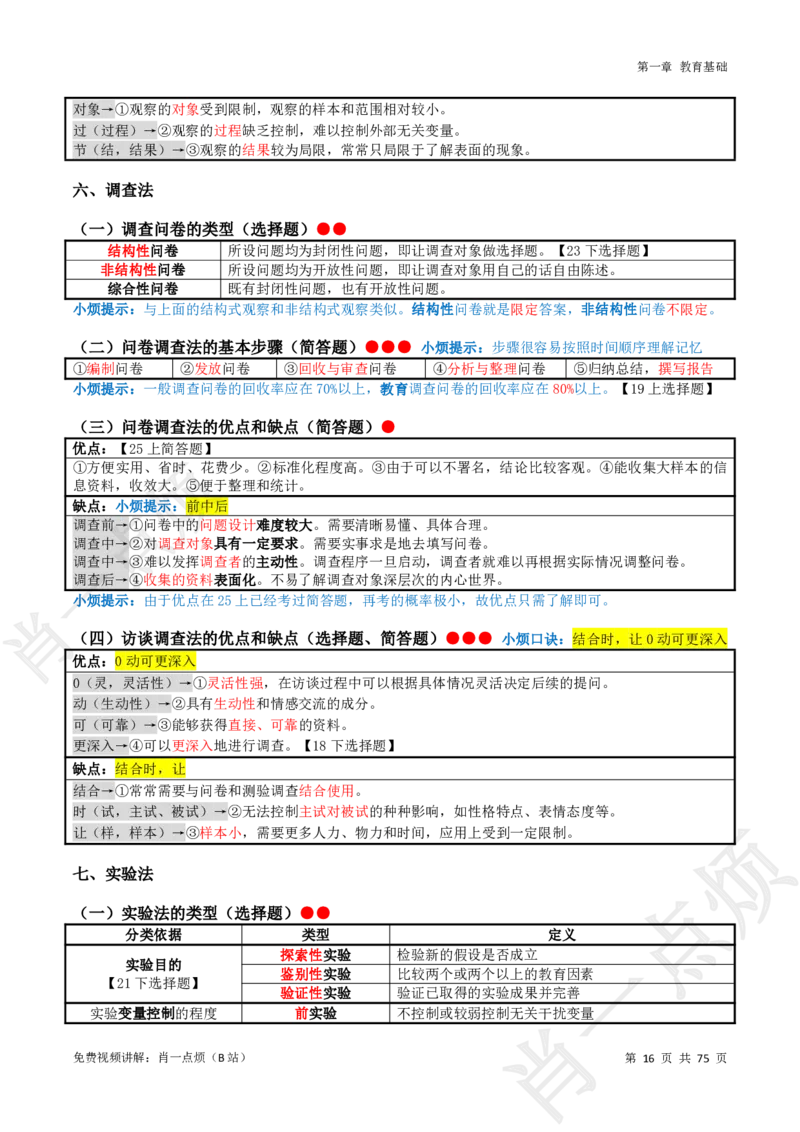 ①小学科二系统知识讲义-2025下肖一点烦_4-教培资料-26年最新资料-同步更新_小学教资_小学冲刺急救包_11.肖一点烦笔记+讲义_小学