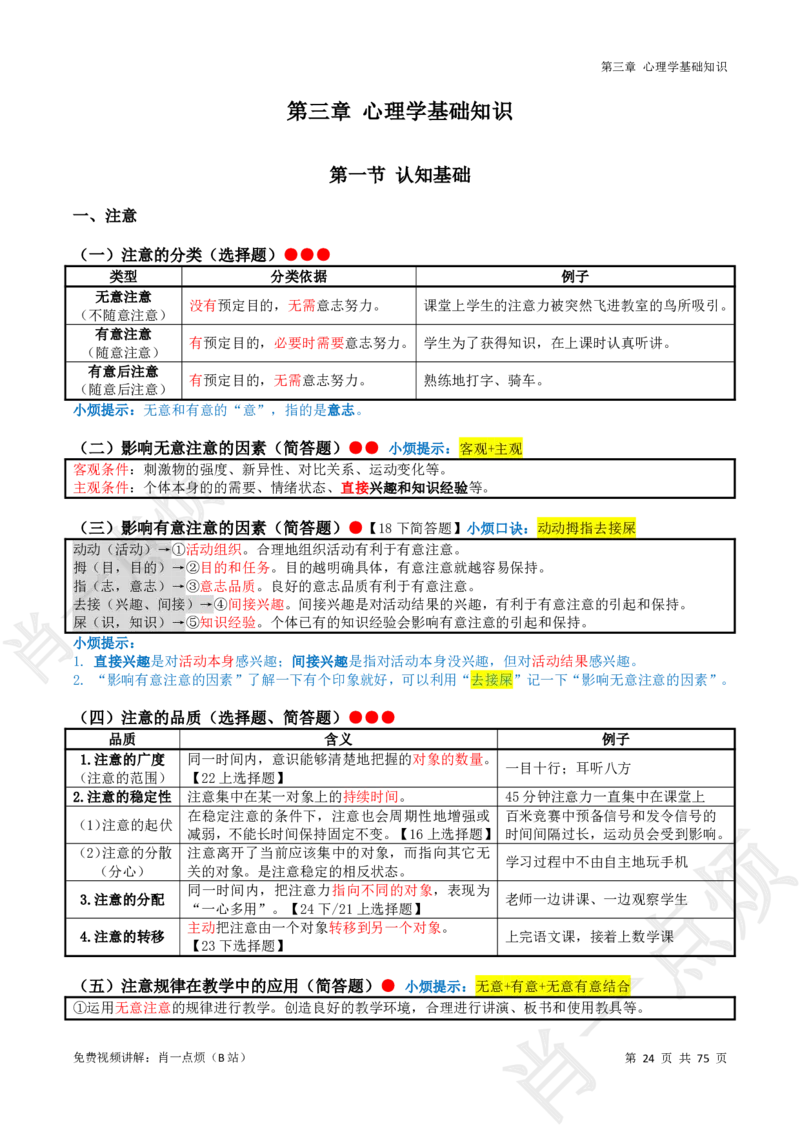 ①小学科二系统知识讲义-2025下肖一点烦_4-教培资料-26年最新资料-同步更新_小学教资_小学冲刺急救包_11.肖一点烦笔记+讲义_小学