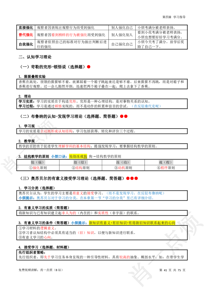 ①小学科二系统知识讲义-2025下肖一点烦_4-教培资料-26年最新资料-同步更新_小学教资_小学冲刺急救包_11.肖一点烦笔记+讲义_小学
