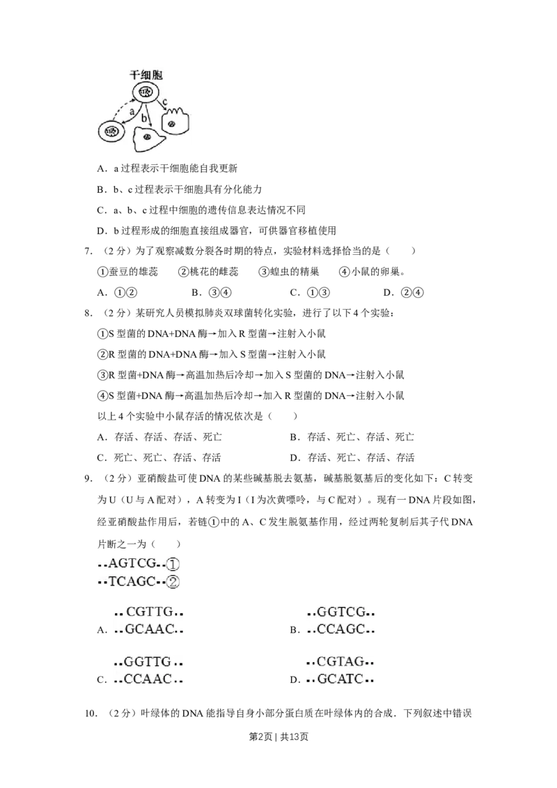 2008年高考生物试卷（江苏）（空白卷）_1.高考2025全国各省真题+答案_01.2008-2024全国高考真题（按省份分类）_10.江苏_2008-2024&middot;（江苏）生物高考真题