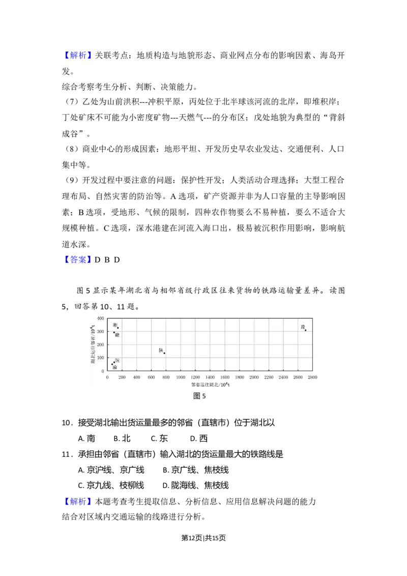 2009年高考地理试卷（北京）（解析卷）_1.高考2025全国各省真题+答案_01.2008-2024全国高考真题（按省份分类）_2.北京_2008-2024&middot;（北京）地理高考真题