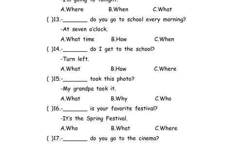 No.149语法专练疑问词_初中英语语法_最全初中英语语法习题_No.149语法专练疑问词