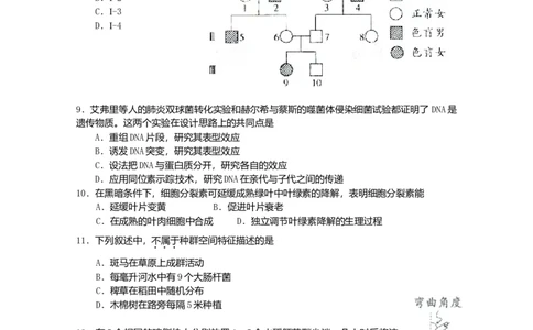 2009年高考生物试卷（广东）（空白卷）_1.高考2025全国各省真题+答案_01.2008-2024全国高考真题（按省份分类）_4.广东_2008-2024&middot;（广东）生物高考真题