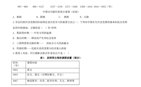 2017年中考真题精品解析历史（四川乐山卷）精编word版（原卷版）_中考真题_6.历史中考真题2015-2024年_地区卷_乐山历史（17-21）