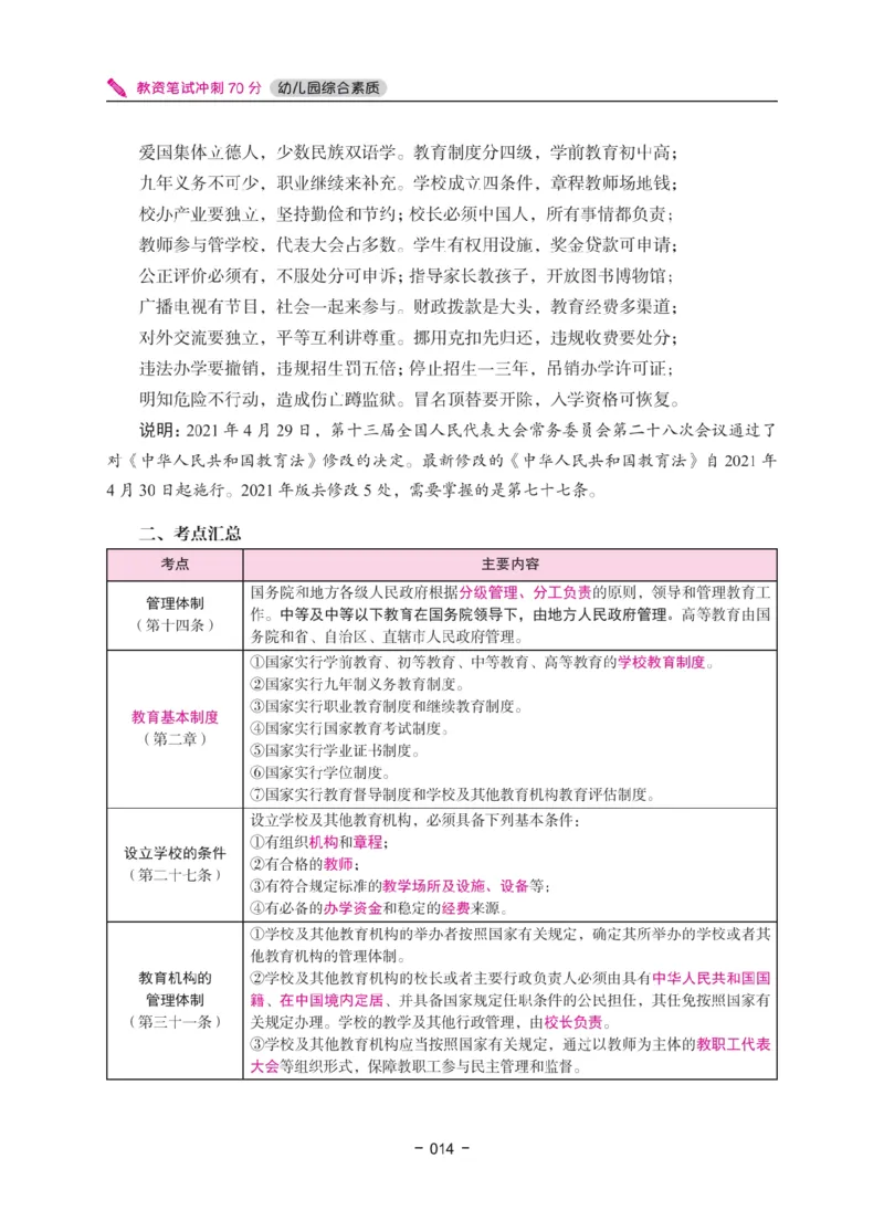 《教资笔试冲刺70分&middot;幼儿园综合素质》_4-教培资料-26年最新资料-同步更新_幼儿教资_幼儿冲刺急救包_5.L姨冲刺70分[急救班]_教资笔试L姨冲刺70-幼儿