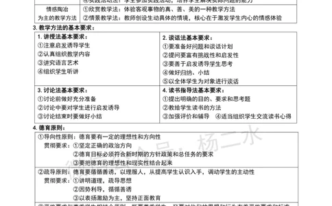 ④《中学教育知识》材料题_4-教培资料-26年最新资料-同步更新_初中高中教资_2025下中学教资笔试_04科一科二重点笔记_杨二水_中学科二（25下通用）_01中学教育知识-笔记❤️
